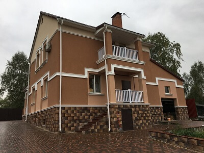 Наружная отделка дома в Ивенце