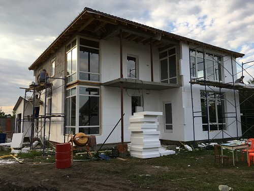 Утепление пенопластом наружных стен в Ивенце